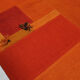 Patchwork kilim rug 6.7x4.7 ft 203x143 cm area orange floor rug vintage turkish rug.