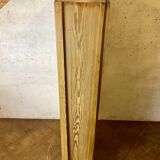 Art Nouveau wardrobe in pine with ceramic tiles, early 20th century.