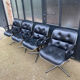 Ensemble de 4 fauteuils "executive chair" par Charles Pollock, 1ère édition Knoll, vintage 1970