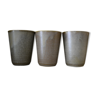 Lot de 3 tasses en grès