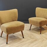 Two Mid Century cocktail chairs | Vintage - set of 2 armchairs