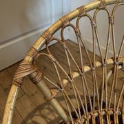 Pair of vintage rattan armchairs – 60s/70s design