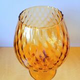 Empoli amber glass vase, 1970.