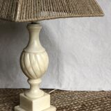 Lampe pied albâtre vintage