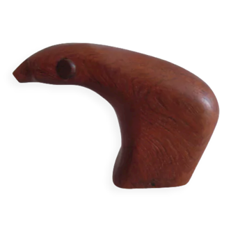 polar bear wood denmark signed lev kari paper press