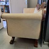 Restoration period mahogany sofa