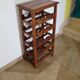 Solid wood wine rack