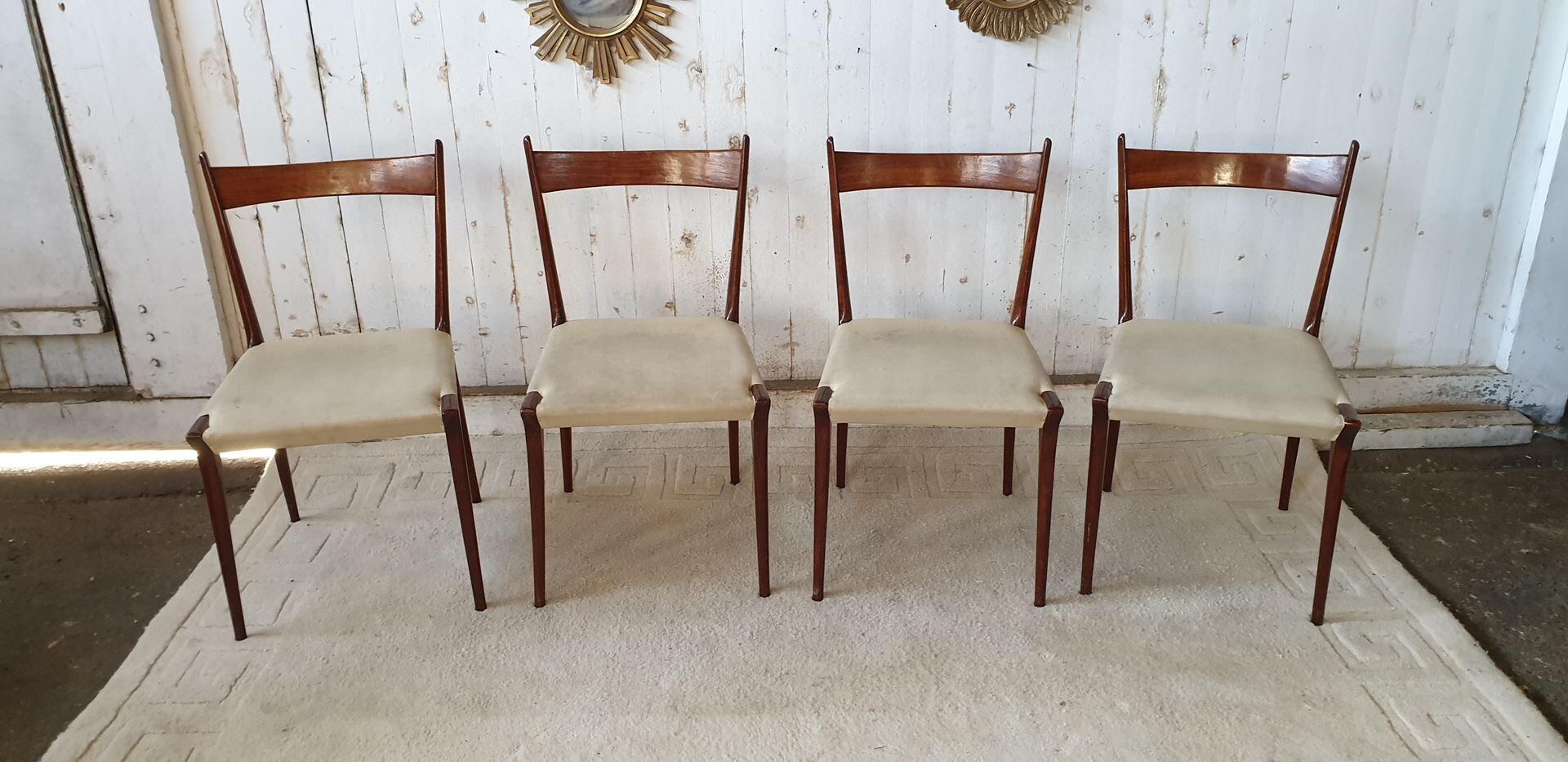 S2 teak dining chairs by Alfred Hendrickx for Belform 1960