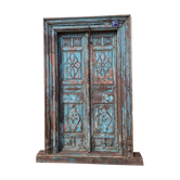 Antique Indian door in solid teak