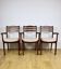 Office chairs vintage beige boucle - set of 3
