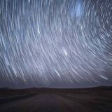 Night in the Namib Desert. Photograph 100x150cm. Star trails, edition 2/3.