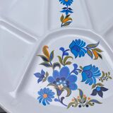 Assiettes compartimentées faïence de St Amand
