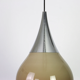 Suspension marron glacé en verre opaline
