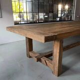 Table de Ferme Kingstone en Chêne Massif ancien - 300 cm de long