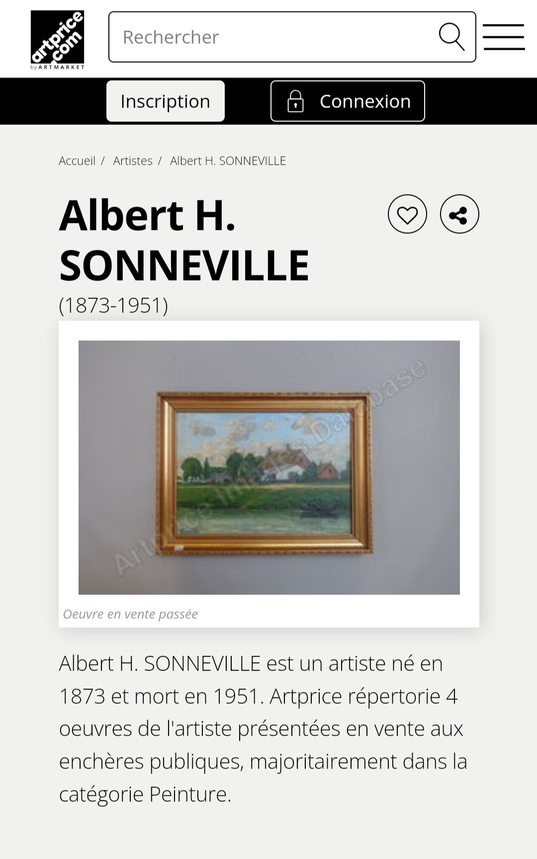 Impressionist painting, oil on canvas signed sonneville + 4 new cds