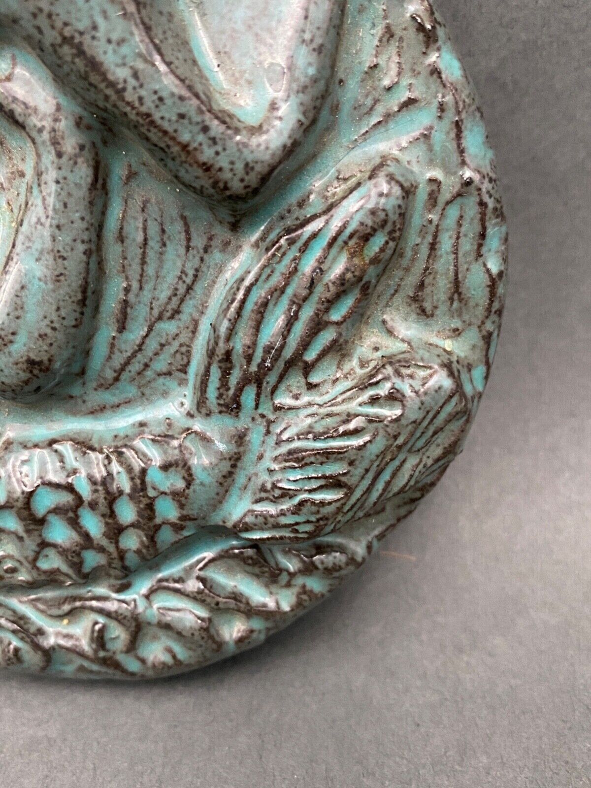 Sandstone bonbonnière mermaid decoration atelier des charbonniers paris xxe