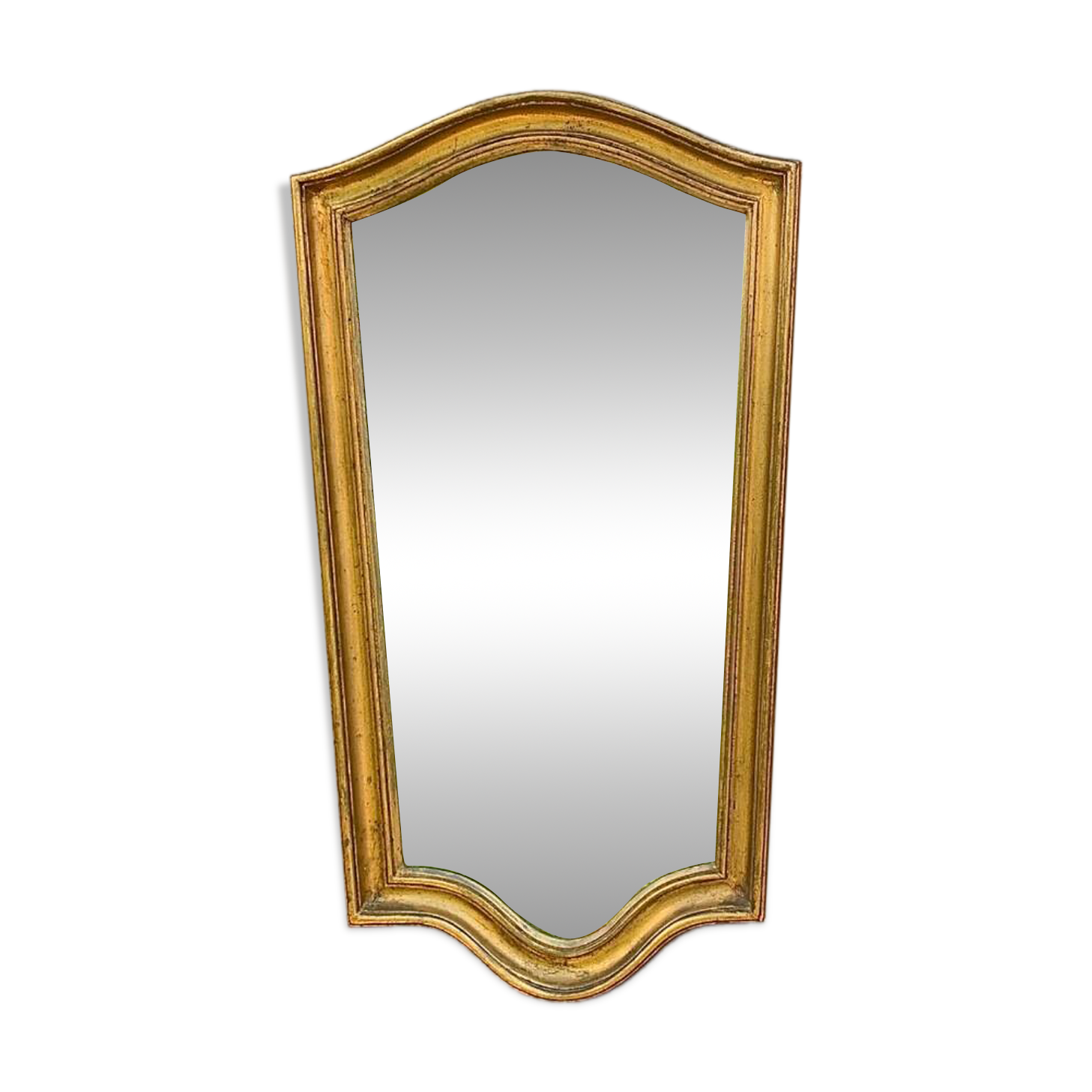 Large antique wall mirror in gilded resin – Louis XV style – 1960s
