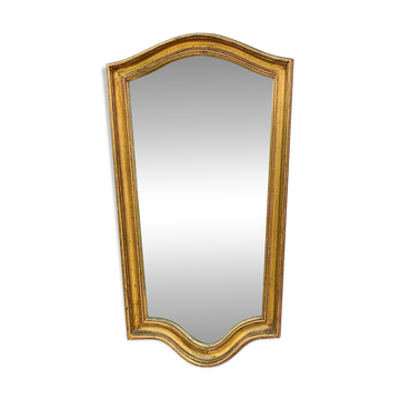 Large antique wall mirror in gilded resin – Louis XV style – 1960s