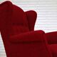50s, Danish design, refurbished chair, furniture wool, mahogany wood
