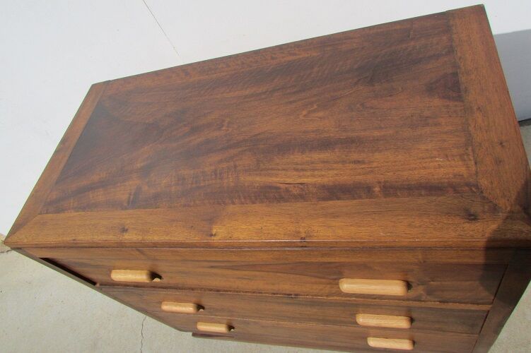 Walnut Art Deco dresser