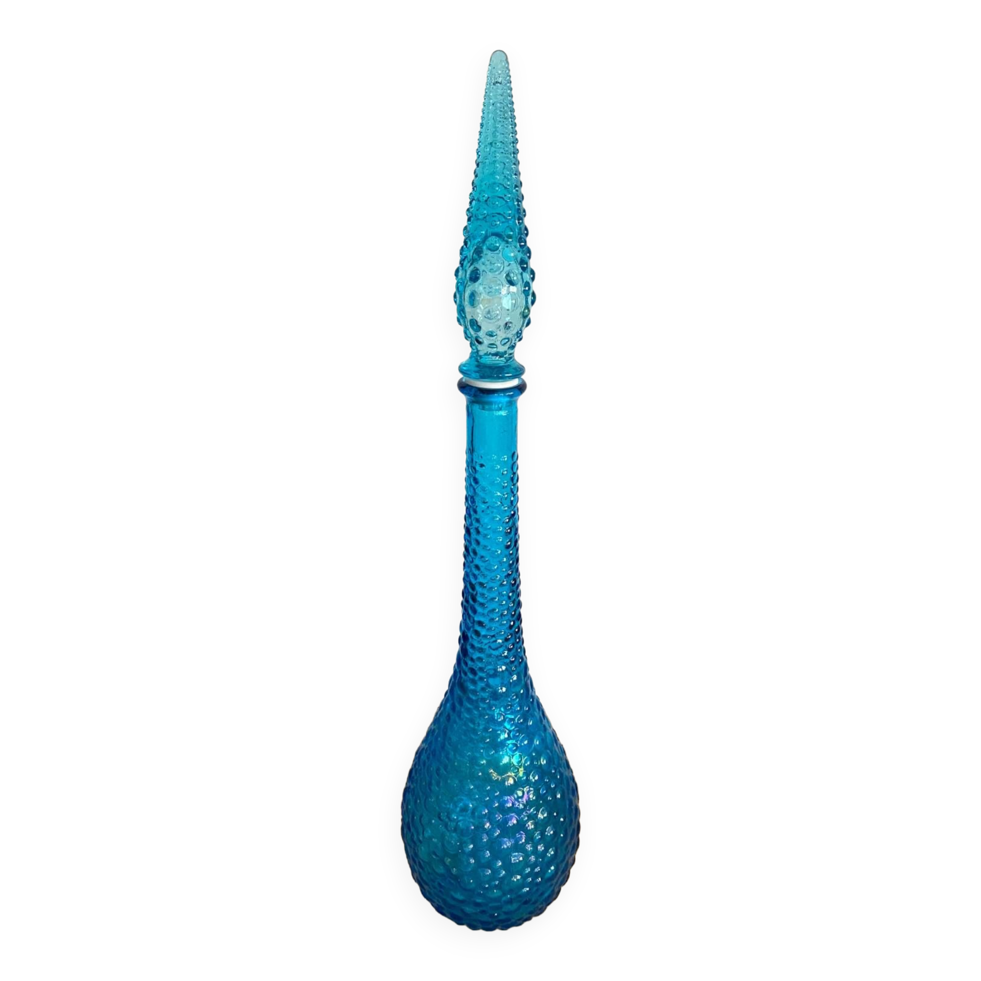 Turquoise blue Empoli carafe