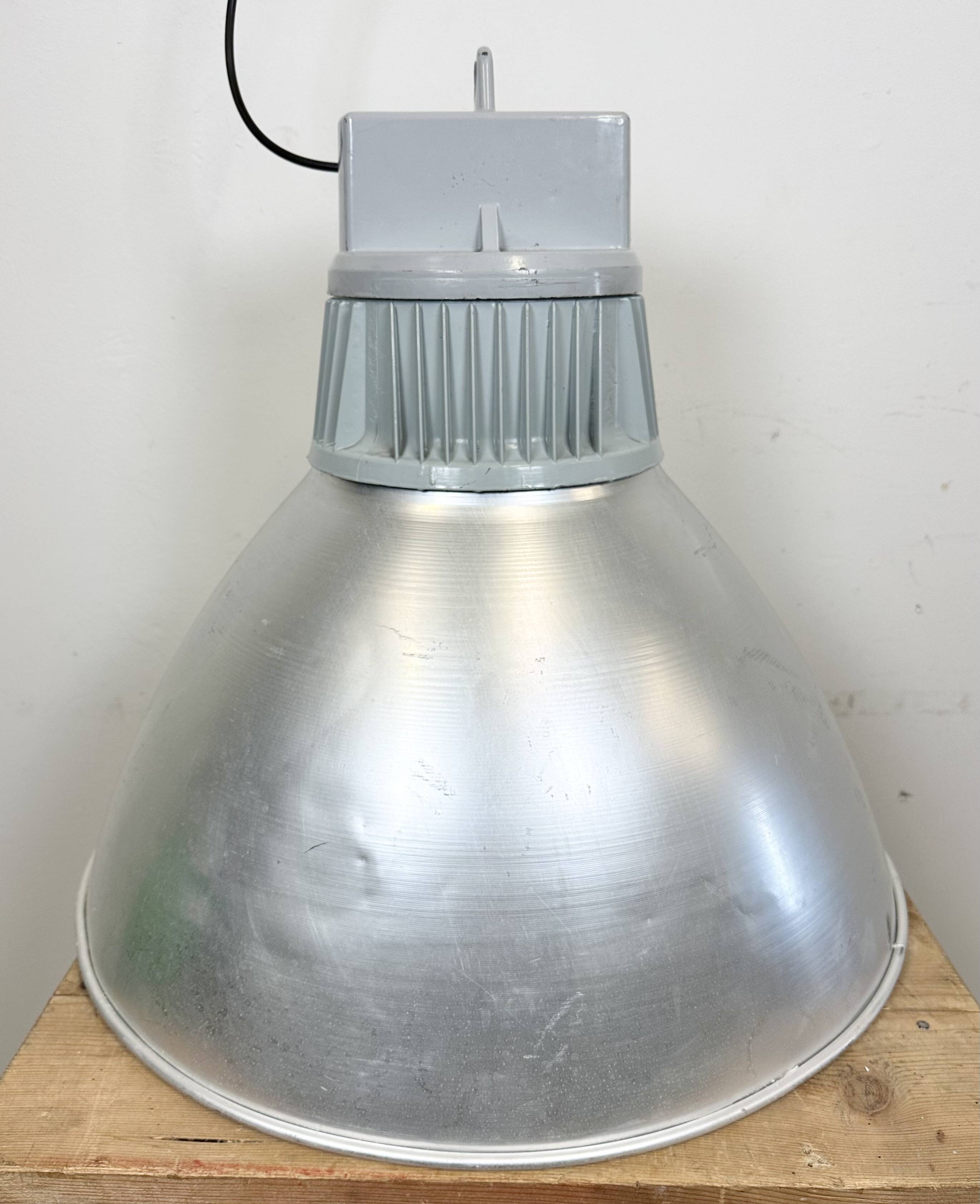 Large Industrial Aluminium Pendant Light from Elektrosvit, 1960s