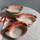 6 ramekins/cassolettes lobster slush culinary ceramics, by Charles Amand, 1960/70