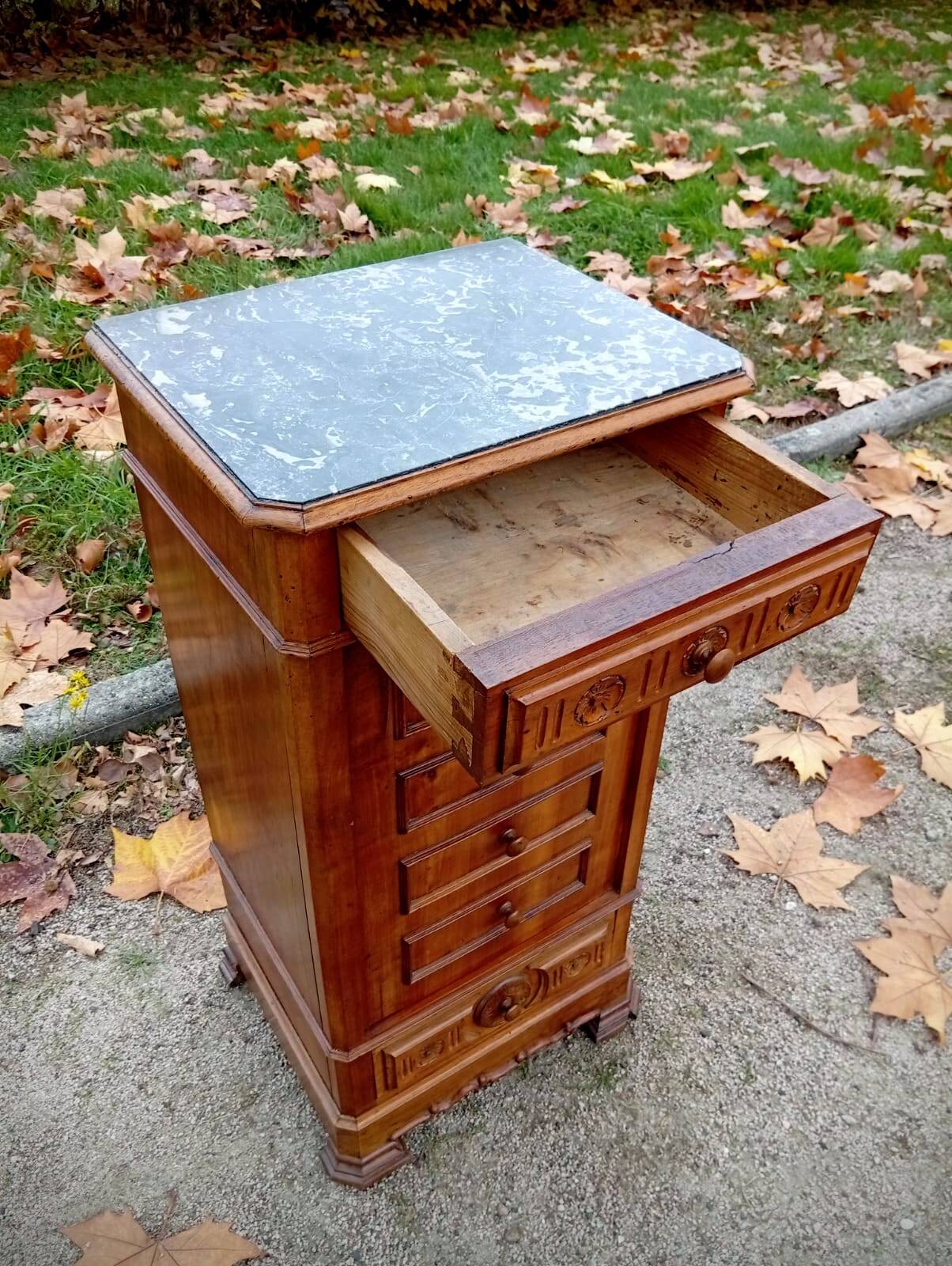 Antique bedside table
