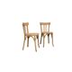 Paire de chaises bistrot Baumann patine vintage