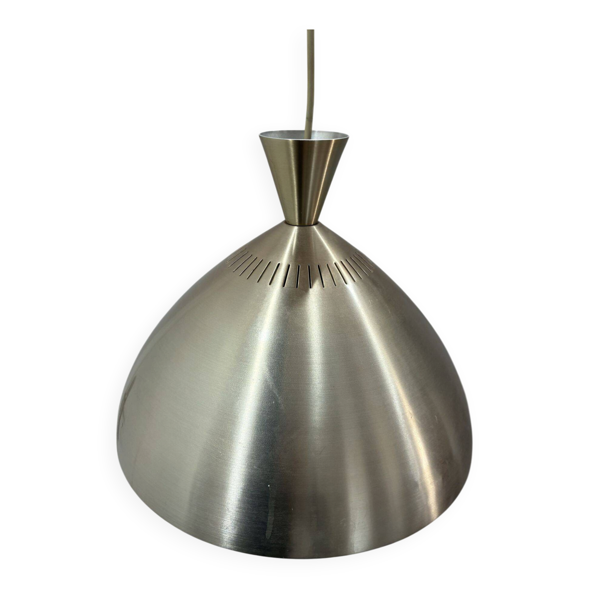 Lyfta Diabolo pendant lamp with radial perforation, 1960s