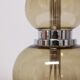 Smoked glass and chrome lamp, 1970