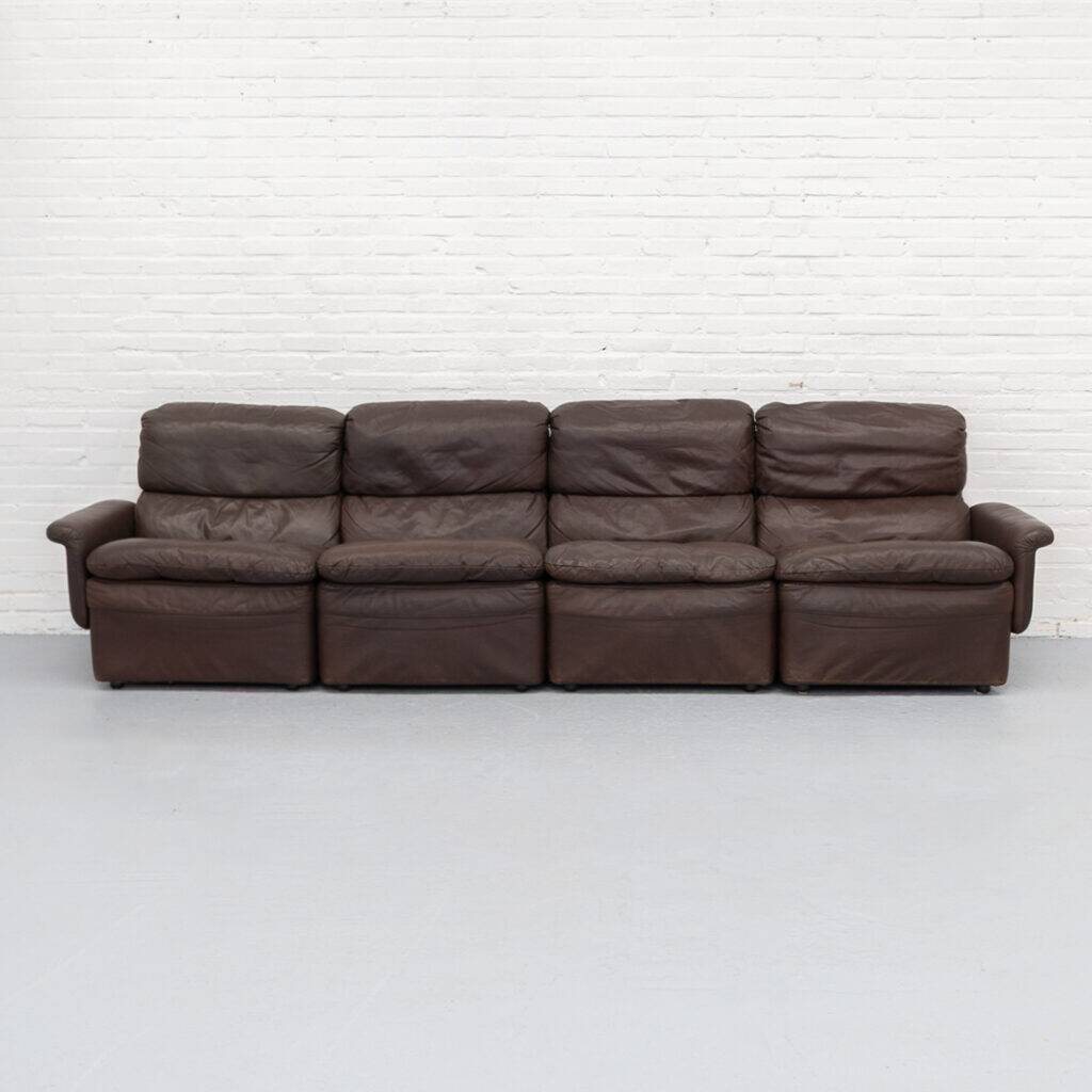 Leather modular sofa, 1970s