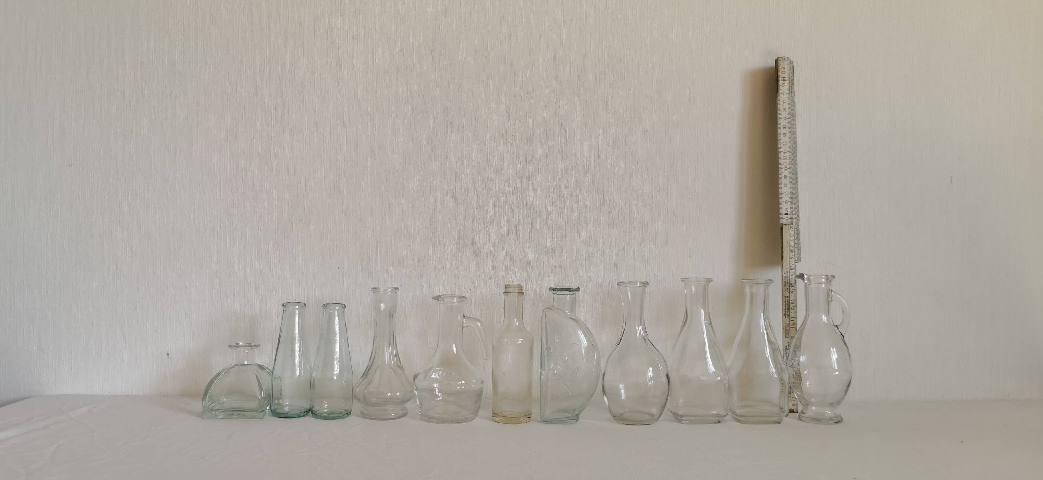 Lots de petits vases pour table de réception
