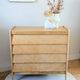 Commode vintage rénovée, années 50 60, chêne blond 