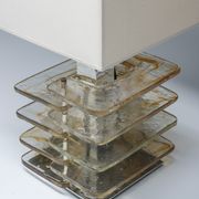 Lampe de table avec base en verre de Murano années 1960