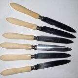 2x6 old knives handle normal bones and cheese/desserts