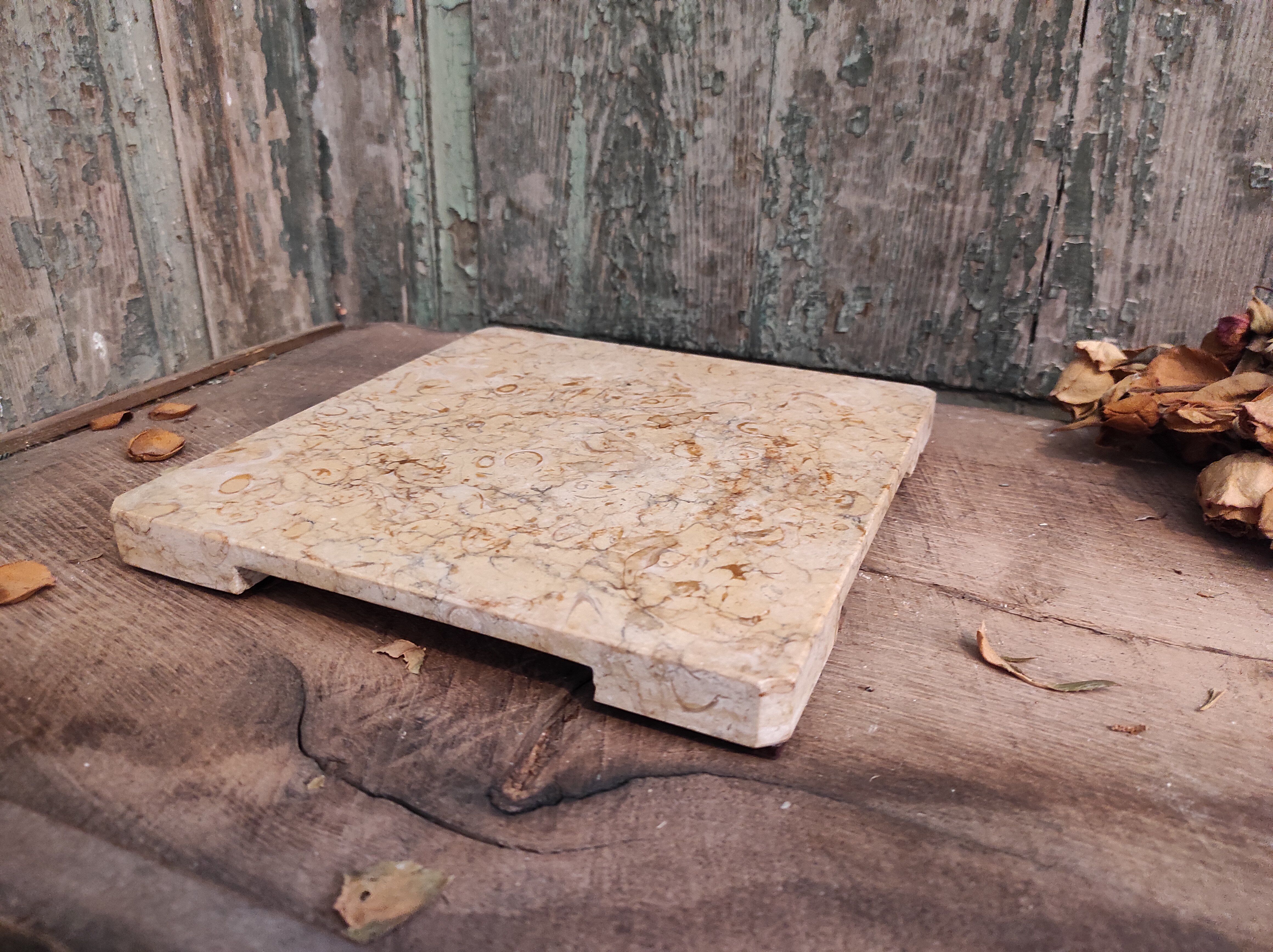 Vintage French marble trivet