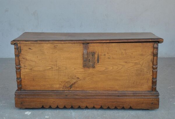 Banc coffre en chêne fin XIXème