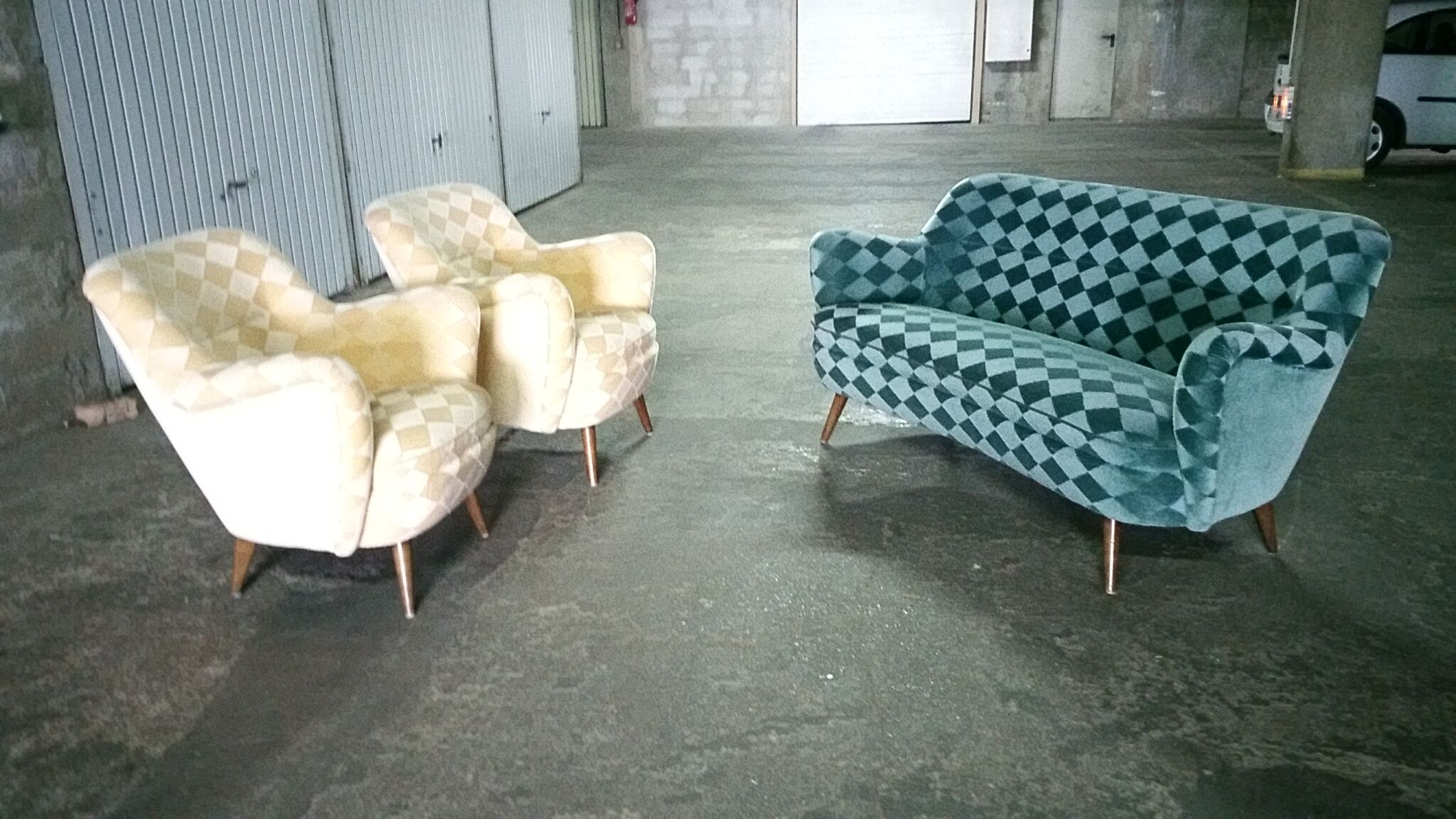 Restored organic year 50-60 club Chair