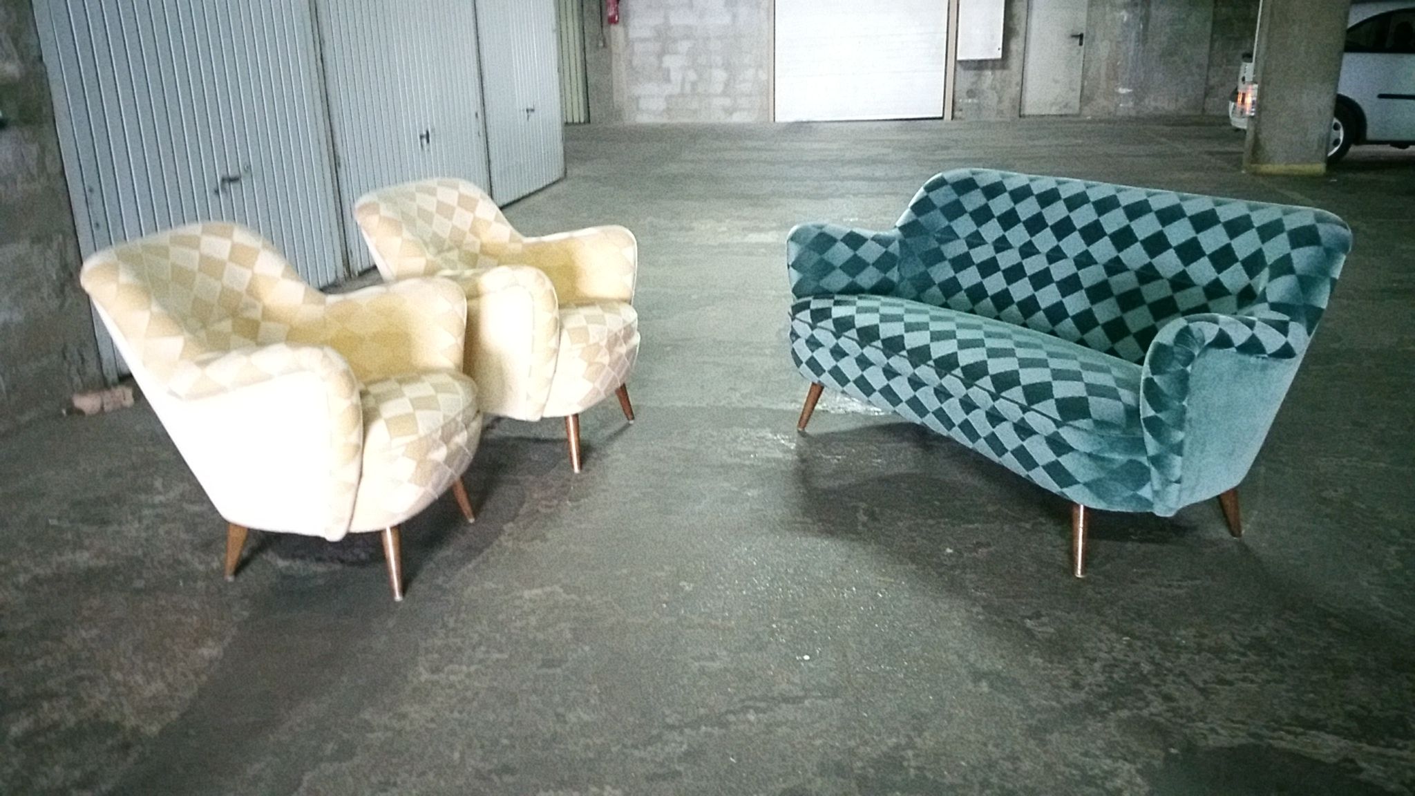 Restored organic year 50-60 club Chair