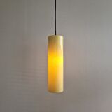 Large yellow Murano glass pendant lamp by Massimo Vignelli for Venini, Italy 1960's