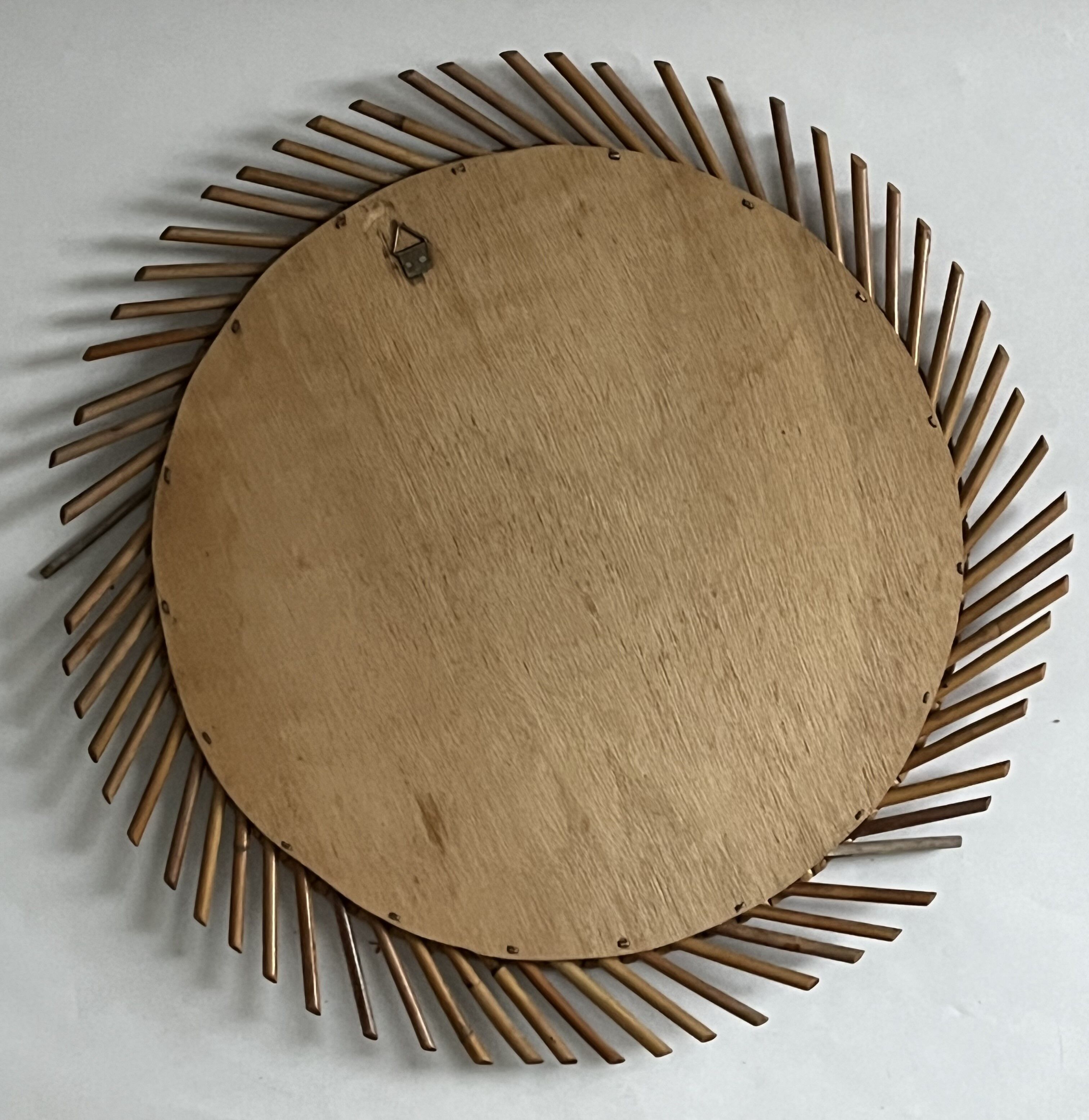 Rattan sun mirror