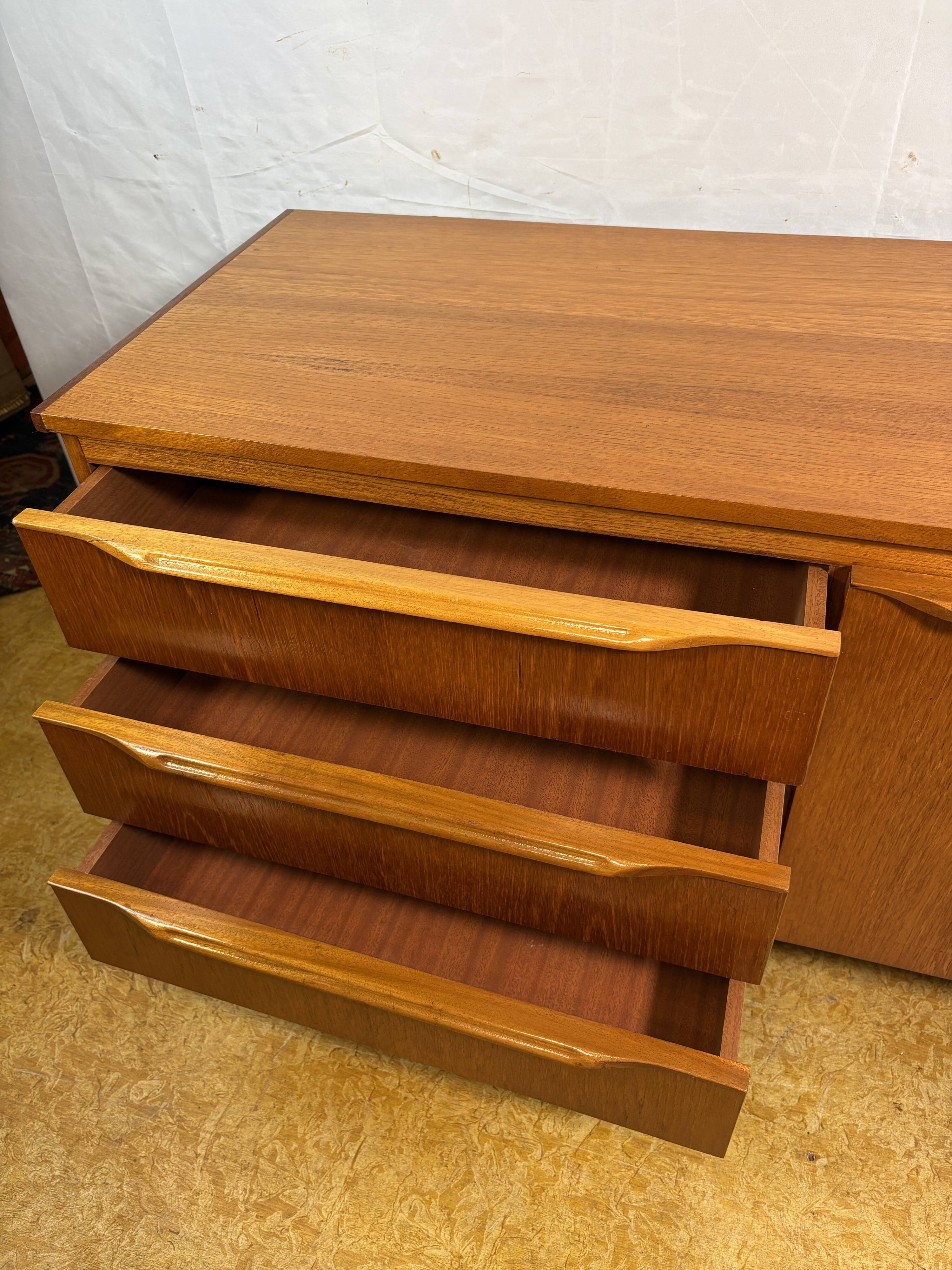 Mid Century Retro Vintage J.S. Sakol Teak Sideboard 1960Scandinavian Design