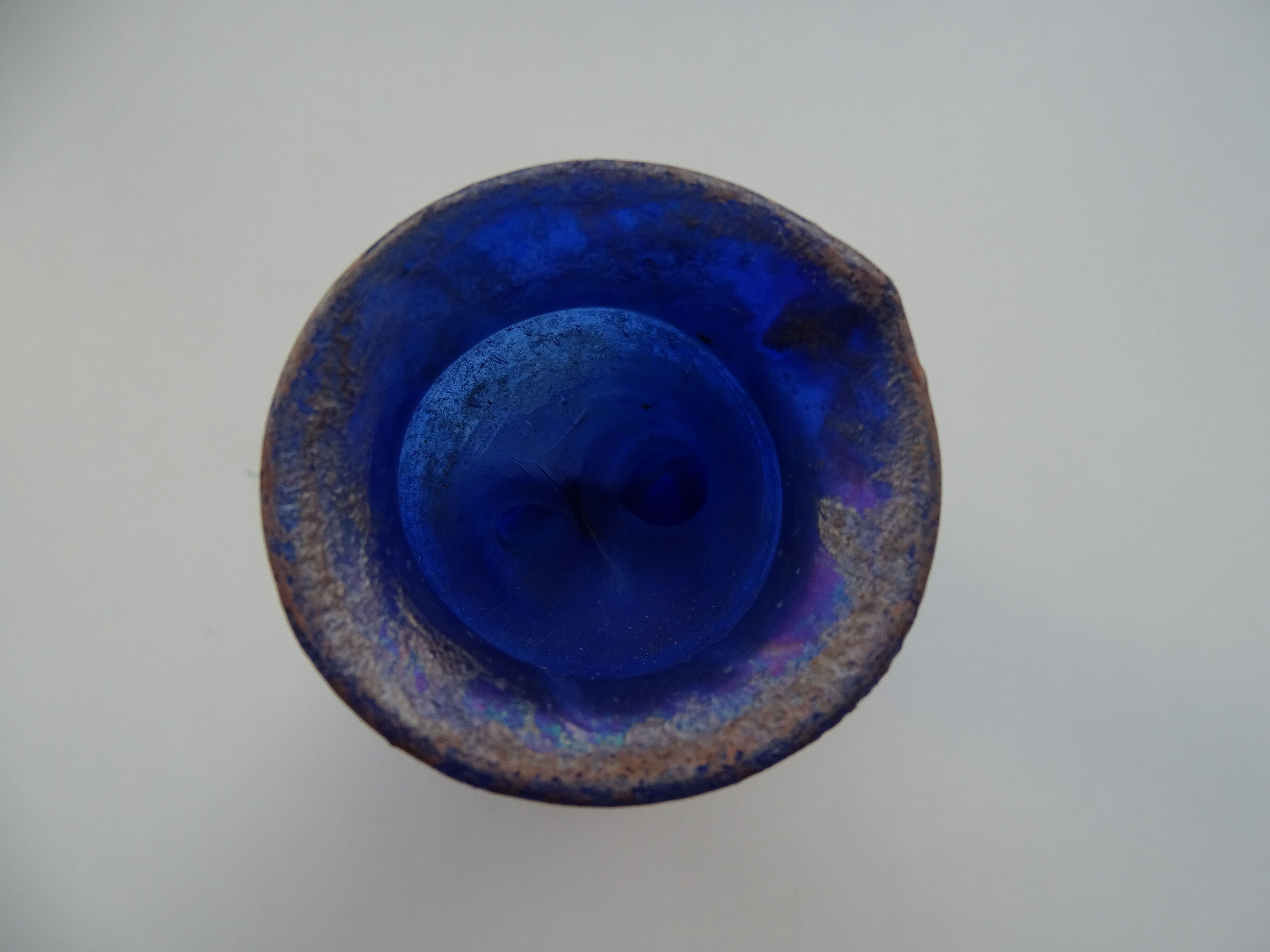 Vase Scavo Seguso Vetri d'Arte Murano iridescent glass 1950