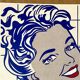 Original pop-art poster, reissue by Roy Lichtenstein "woman in bath 1963"