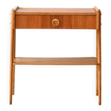 Vintage Scandinavian Nightstand with Angled Legs