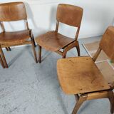 8 chaises vintage empilables années 60/70