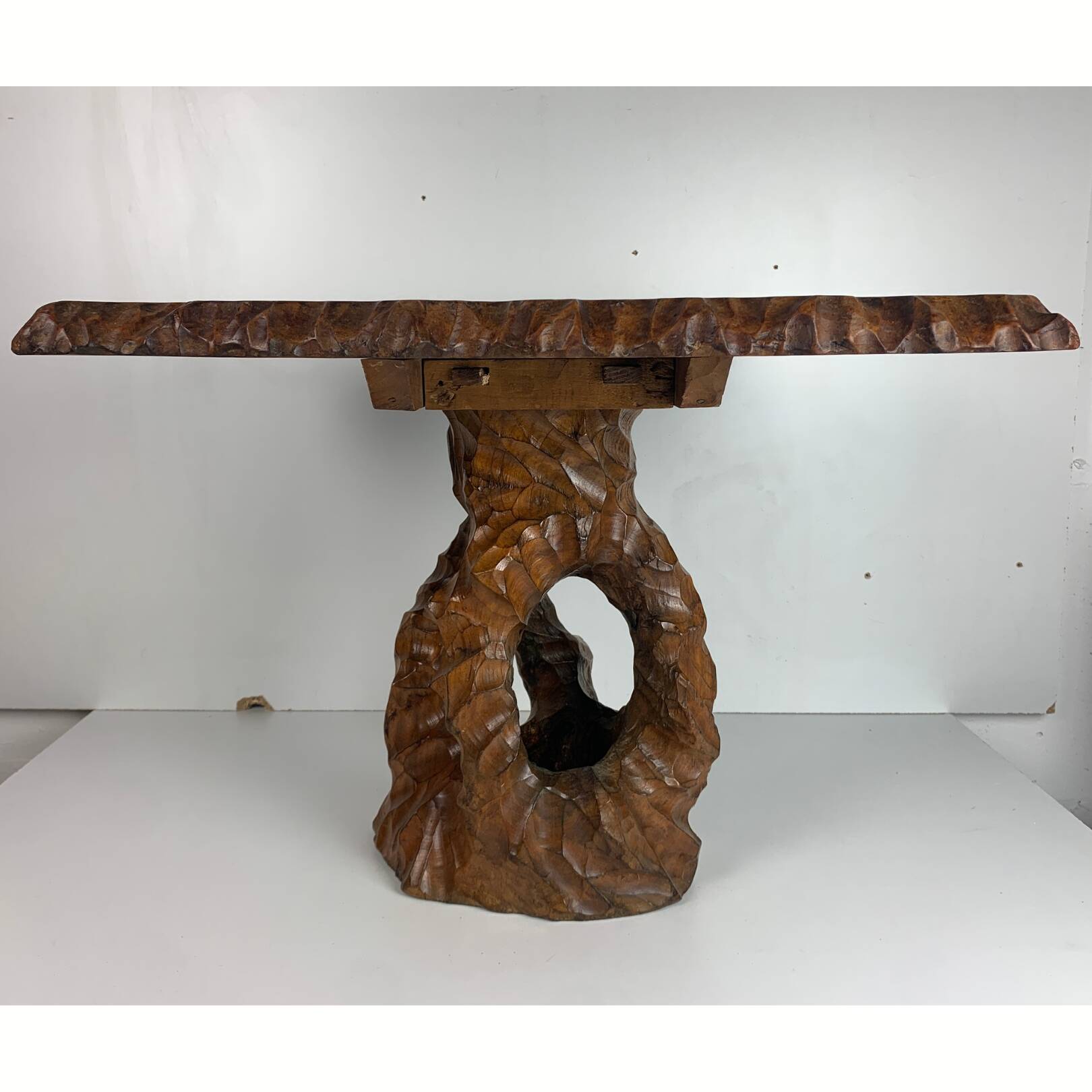 Biomorphic brutalist organic side table, Dutch 1960s