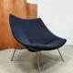 Vintage design Artifort 'Oyster' lounge chair Pierre Paulin F157