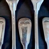 24-piece silver-plated metal cutlery set "Deettjean 190" and their box - Filet de Coeur model - Ref 11